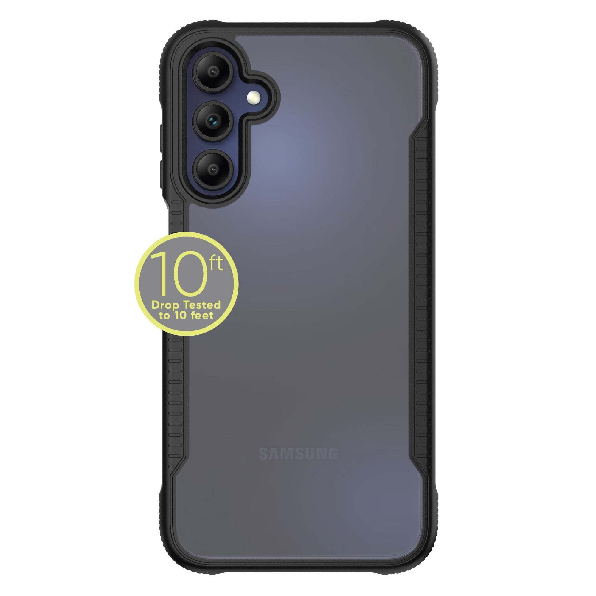onn. Dual-Layer Phone Case for Samsung Galaxy A15 5G - Black