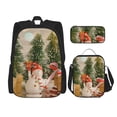thumbnail image 1 of Easygdp Holiday Christmas Stars Mochila para Niños y Niñas con Set de Caja de Almuerzo y Estuche para Lápices 3 en 1, Mochila Escolar Estampada para Adolescentes, 1 of 7