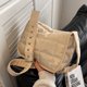 thumbnail image 5 of Bolso de hombro Bolso de algodón Acolchado Rombo Casual Shopping Crossbody Beige, 5 of 9