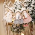 thumbnail image 3 of 3Pcs Angel Pendant, Christmas Angel Doll Crafts Elves for Gift, Birthday, Wedding, Valentine'S Day Decoration（White, pink, and gray）, 3 of 5