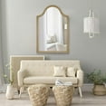 thumbnail image 3 of Arched Mirror Wood Frame, 24" x 36"Arched Wall Mirror Rustic Farmhouse Mirror for Bathroom, Entryway, Hallyway, Living Room and Bedroom, 3 of 7