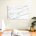 thumbnail image 3 of Elephant Stock Black Textured Marble Abstract Wall Art - Horizontal Canvas Wall Art - Living Room Wall Decor - Abstract Canvas - White And Black Decor - 12" x 8", 3 of 8