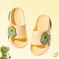 thumbnail image 6 of kpoplk Big Kids Cloud slides,Boys Girls Slides Non-slip Summer Beach Pool Shoes Toddler Cartoon Slides Sandals Indoor&Outdoor Garden Slippers Shower Shoes(Yellow,1.5), 6 of 7