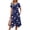 Navy Floral, variant on Floral Tank Dresses for Women Flowy Sleeveless Asymmetrical Hem Dress Beach Sundress with Pockets