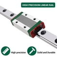 thumbnail image 2 of MGN15H 750mm Linear Rail Guide with MGN15H Stainless Steel Carriage Block for DIY, 3D Printers,CNC Routers Lathes Mills, 2 of 7