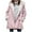 Pink*1, variant on CFLVAEK Plus Size Winter Coats for Women Warm Sherpa Fleece Lined Distressed Jackets Button Down Hooded Parka Faux Suede Pea Coat Outerwear Black S
