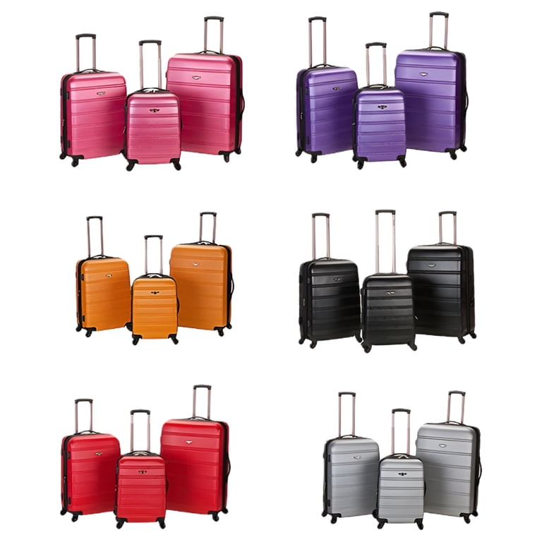 Rockland Luggage Melbourne 3 Piece Hardside Luggage Set - Walmart.com