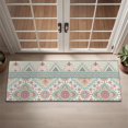 thumbnail image 2 of Orange and Purple Diamond Shaped Geometric Boho Pattern Door Rugs,Washable Non Slip Door Mats Indoor,Decorative Door Mats,Entry Mat Indoor for Entrance,Bedroom,Kitchen,Bathroom,16"x47", 2 of 6