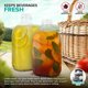 thumbnail image 5 of Botella de leche de vidrio de medio galón con tapa (1 paquete), 64 oz y 3 tapas blancas, recipiente reutilizable para leche de grado alimenticio para refrigerador, ideal para jugo, leche de avena o, 5 of 7