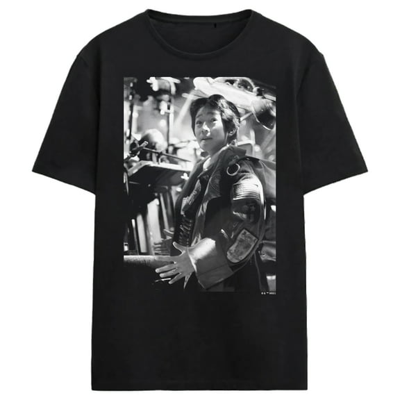 Goonies Data Noir Adult Black Crew Neck Short Sleeve T-shirt-Medium