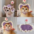 thumbnail image 6 of FeiFu Hand-Woven Pet Hat Headwears Cute Knitted Cap for Cats Dogs Fashion Pet Accessory for Daily Wear Holiday Party Decoration, 6 of 6