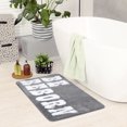 thumbnail image 6 of REGALWOVEN Cute Letter Pattern Bathroom Rugs, Soft and Absorbent Bath Mat Grey 16" x 24", 6 of 7