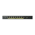 thumbnail image 2 of ZyXEL 8-Port Gigabit Ethernet Smart Managed PoE Switch with 77 Watt Budget - Fanless Design and 2 SFP Ports [GS1900-10HP], Black, 77W PoE+, 2 of 4