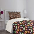 thumbnail image 3 of Ambesonne Alien Quilted Bedspread Set 2 Pcs, Abstract Fluffy Monsters, Twin Size, Multicolor, 3 of 5