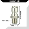 thumbnail image 5 of Pressure Washer Coupler Washer Gun Adapter Universal for Car Stainless Steel M14 x 1.5, 5 of 6