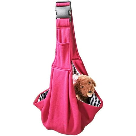 Hgudesign Dog Sling Carrier Puppy Sling Bag s Carrier Adjustable Strap Outdoor Travel Dog Carry Bag Hand-Free Dog Carrier for Small Dogs Rrsible Backpack Dog Bag Carrier