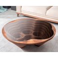 thumbnail image 5 of Papella Model Canyon Brown Wooden Coffee Table with Glass Rustic Table Natural Walnut Color Center table Mesa de centro Farmhouse big desk livingroom furniture whiskey color tables Free Form, 5 of 5