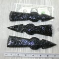 thumbnail image 3 of 3 Obsidian Ornamental Tomahawk Heads #7444  Ax Axe Hatchet, 3 of 5