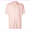 Onia Dylan Solid Short Sleeve Shirt Evening sand size L