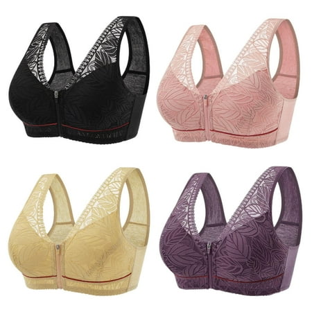 

Front Close Bras|Lace Bras for Women|Women s Large Size Breathable Soft Cup Bras for Daily Wear Lightweight And Breathable