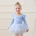 thumbnail image 4 of Girls Tracksuit Size 10 Long Sleeve Ballet Leotard for With Detachable Tutu Skirt Dance Gymnastics Performance Elegant Twirl Outfit for Recital Practice and, 4 of 7