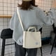 thumbnail image 5 of Bolsos de hombro de moda para mujer bandoleras de compras de Ehuebsd Color sólido bolsos de mensajero informales de diario bolso cruzado grande, 5 of 6