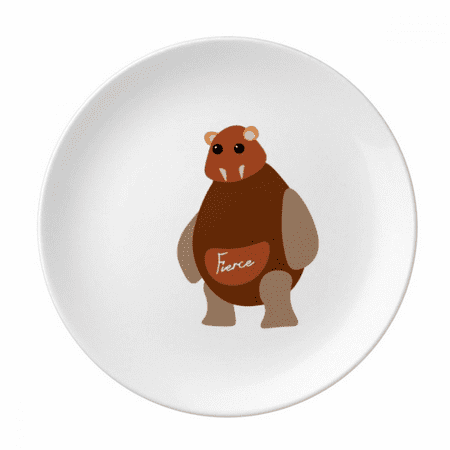 

Fierce Bear Lovely Art Deco Fashion Plate Decorative Porcelain Salver Tableware Dinner Dish