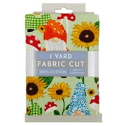 Fabric Editions 36" x 42" Cotton Gnome 1 Yard Precut Sewing & Craft Fabric, Green 1 Piece