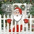 thumbnail image 4 of Christmas Fence Decoration, Outdoor Holiday Decor, Hollow Panel Santa Claus Hanging Sign for Patio and Garden Ambiance, Multicolor Pvc, 4 of 7