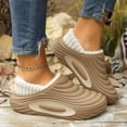 thumbnail image 2 of Platform Clogs for Womens Mens Slip on Wide Toe Box Fleece Lined Lightweight Non Slip House Slippers, 2 of 6