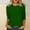 c01Green, variant on Tops for Women 3/4 Sleeve Crewneck Cute Basics Tees Casual Fashion Spring Summer T Shirts Business Work Tee Top Brown S