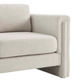 thumbnail image 6 of Armchair Accent Chair, Ivory White, Fabric, Living Kitchen Cafe Bistro Hospitality Restaurant, Modern Contemporary HB34790, 6 of 9