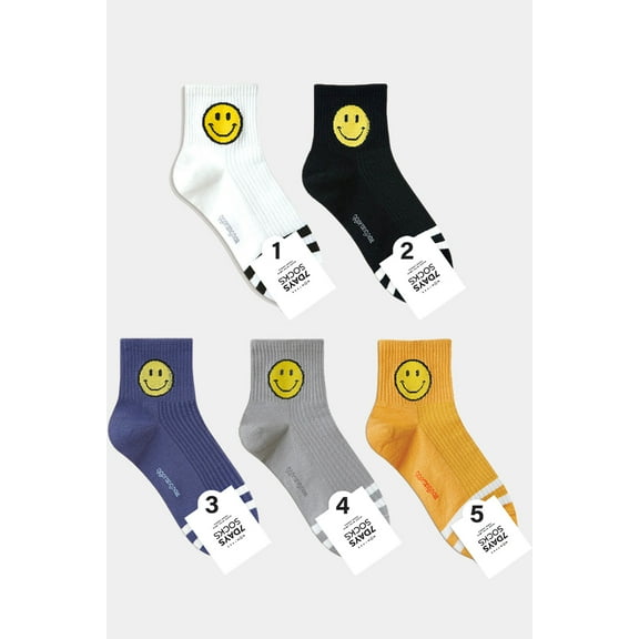 Women's Crew Smile AA Socks - 5 Pair Set