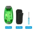 thumbnail image 3 of Uxcell LED Safety Light, 6 Pack Bicycle Tail Light Running LED Lights Green, 3 of 6