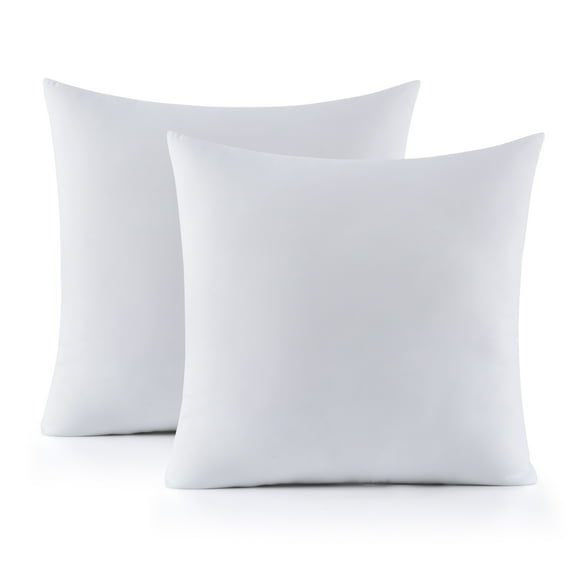 Decorative Throw Pillow Insert for Sofa, Bench, Bed, Couch Sofa- Indoor Decorative Cushion, Set of 2