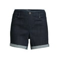 Time and Tru Women's PullOn Denim Shorts, 5" Inseam, Sizes XSXXL