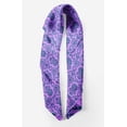 thumbnail image 2 of Bimba Purple Floral Damask Printed Pure Silk Scarf Neck Wrap Summer Hair Bandanas For Women 40 x 80 Inches, 2 of 6