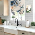 thumbnail image 5 of Vintage Blue Floral Tie Up Curtains for Windows, Balloon Window Shades, Butterflies Watercolor Flower Linen Kitchen Window Treatments Roll Up Curtain for Basement/Nursery 52"x45", 5 of 8