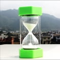 thumbnail image 3 of GUOOL 5 Minutes Glowing HOURGLASS SAND TIMER Plastic Kitchen Clock Green Post, 3 of 7