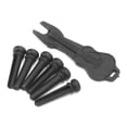 thumbnail image 1 of Extractor de clavijas de guitarra, clavijas de puente de guitarra, clavijas de ébano para guitarra, clavijas para guitarra acústica, rendimiento optimizado, 1 of 9