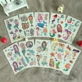 thumbnail image 1 of 10 Sheet Cartoon Mermaid Temporary  Stickers Waterproof Party  Children's Set, 1 of 7