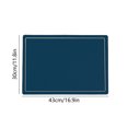 thumbnail image 3 of Btomtd Double Sided Leather Placemats Table Runner Western Style Household Heat Insulating Table Mats for Dining, Navy, 3 of 6