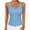 Light Blue, variant on Stamzod Tank Tops for Women Spaghetti Strap V-Neck Ribbed Top Slim Fitted Soft Camisole Basic Layering Shirts Light Blue XL