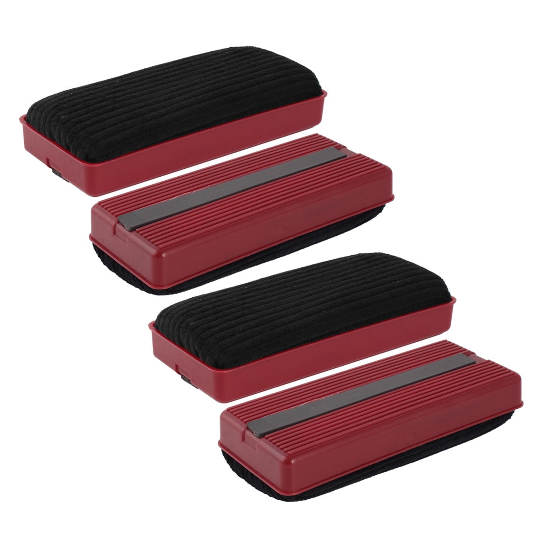 unique bargains red black plastic grip magnetic rectangle blackboard
