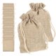 thumbnail image 1 of unbranded 10Ud Bolsas De Tela Con Cordón Para Joyas Reutilizables Compacto En Marrón Claro, 1 of 6