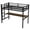Desk-twin xl, variant on Aukfa Heavy Duty Twin Size Metal Loft Bed for Kids, Teens, Space-Saving, Black