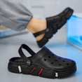 thumbnail image 4 of Rokment Womens Mens Garden Clogs Shoes With Back Straps Unisex Gardening Slip on Work Nuring Sandals Beach Outdoor Water Slippers Comfortable Casual Black Size 5.5, 4 of 5