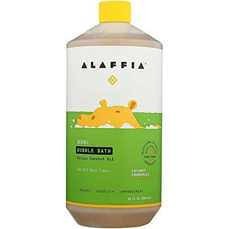 Alaffia Kids Bubble Bath Coconut Chamomile Scent, 32 Oz, 2 Pack