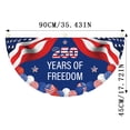 thumbnail image 2 of USA 250th Anniversary (1776-2026) Fan-Shaped Commemorative Flag - Patriotic "America 250 Years of Freedom" Bunting for Porch, Party & Home Decor Style 12, 2 of 5