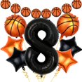 thumbnail image 1 of Globos con números de baloncesto de 40 cm para fiesta de octavo cumpleaños, 1 of 6